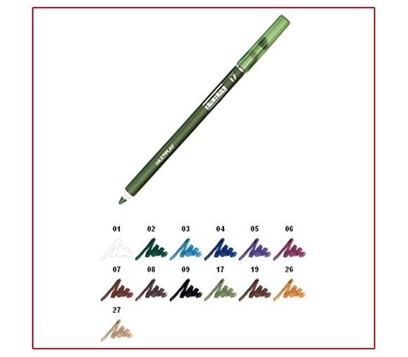 MULTIPLAY - Eye Pencil with Shading Sponge Elm Green 17 Pupa