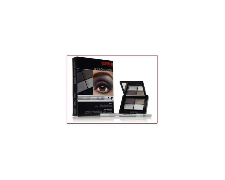 Silver Obsession Kit 4EYES Pupa n° 22 - 4 Palettes  1 Crayon  1 kajal  1 Fard