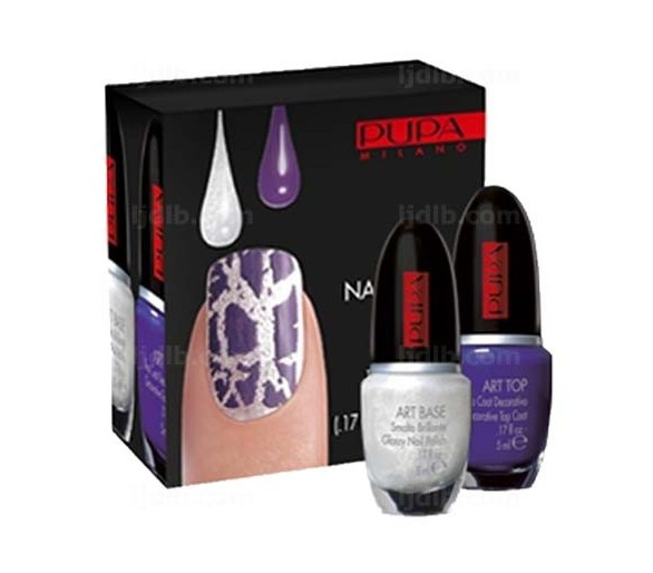 Nail Art Kit White et Violet Pupa - Kit 2 flacons