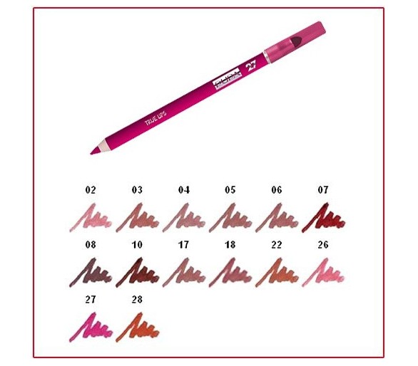 TRUE LIPS - Lip Liner Smudged Pencil Fushia 27 Pupa